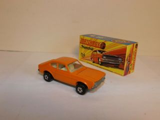 Matchbox S/f No.  54 - B Ford Capri Orange Body And Hood Mib