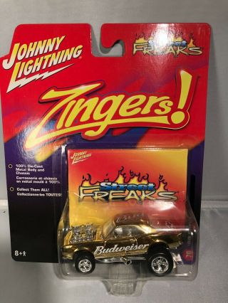 Johnny Lightning Zingers Custom 68 Chevy Camaro Gold " This Buds For You " Custom