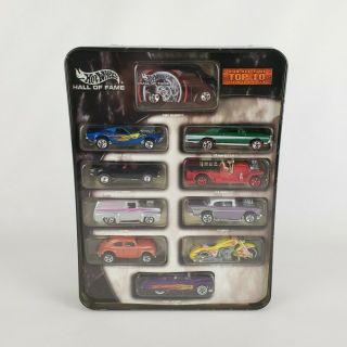 Hot Wheels Hall Of Fame - Our All Time Top 10 Favorite Vehicles Metal Tin Box