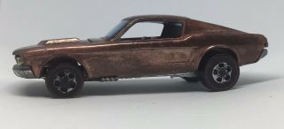 Custom Mustang Copper 1968 Redline Hot Wheels Mattel Vintage Rl