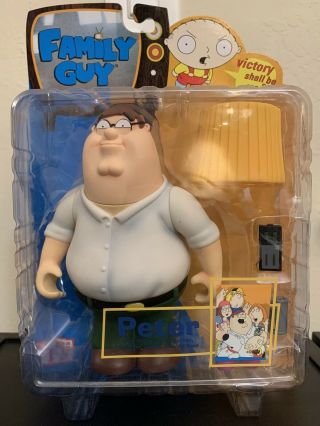 Family Guy Peter Griffin 6” Action Figure 2004 Mezco - Opened,  Pre - Owned