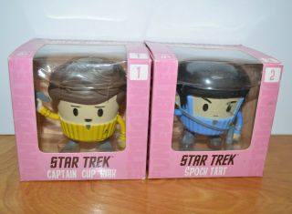 Star Trek Funedibles Vinyl Figurines Spock Tart Captain Cup Kirk Misb