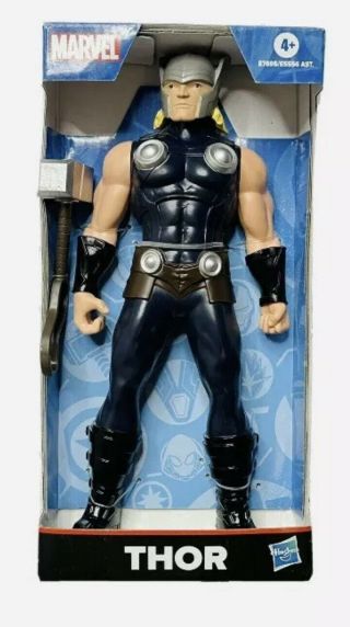 Marvel Thor Action Figure With Hammer 9 " 2019 Hasbro In Packed Rare
