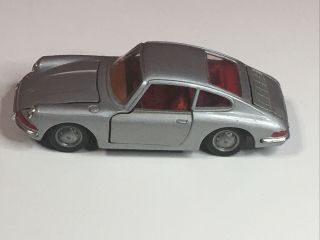 Politoys - M Porsche 912 1:43 Scale No 527 Italy Diecast Toy Car Vtg Gray