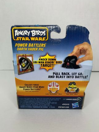 Star Wars Angry Birds Power Battlers Black Darth Vader Pig With Pull Back Motion 2