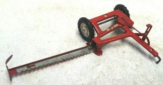 Vintage Tru Scale Tractor Sickle Hay Mower Pressed Steel Farm Toy