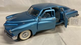 Franklin 1948 Tucker Torpedo 1:24 Scale Diecast Model Car Blue