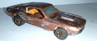 Vintage Brown? 1967 Custom Mustang Redline Hot Wheels - Vented Hood