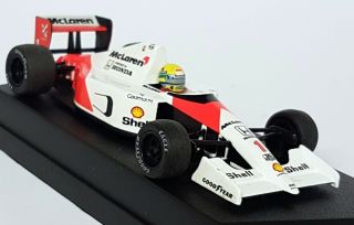 Onyx 1/43 Scale - 117 Mclaren Honda Mp4/6 Ayrton Senna Diecast Model F1 Race Car