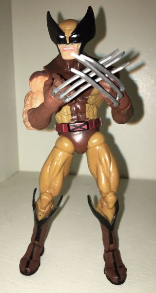 Marvel Legends Series Vi Wolverine Brown Costume X - Men Toybiz Logan 6”
