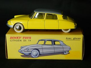 Atlas Dinky 522 Citroen Ds 19 Yellow White Tyres Boxed Christmas 2010 Model