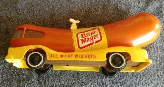 VINTAGE 1950 ' S OSCAR MAYER WEINER MOBILE TOY - - ALL MEAT WEINERS 2