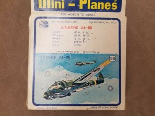 Bachmann Mini Planes 98 Junkers JU - 88 2