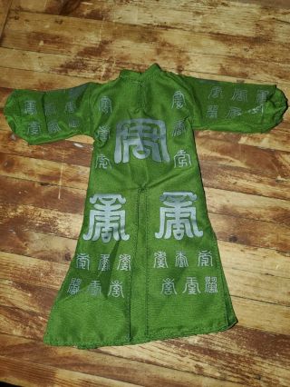 Green Chinese Dress Robe Accessory For 12 " Action Figure1:6 Scale