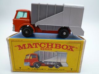 Vintage Matchbox Lesney No.  7c Ford Refuse Truck 1967