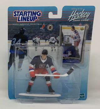 1999 Starting Lineup Nhl York Rangers Wayne Gretzky Hockey Figure & Card Nip