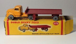 Dublo Dinky 072 Bedford Articulated Flat Truck Boxed