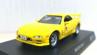 Kyosho 1/64 Initial D Mazda Rx - 7 Fd3s Red Suns Keisuke Diecast Car Model