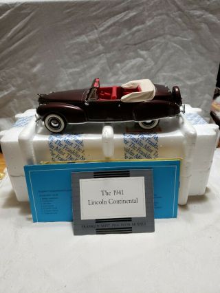 1941 Lincoln Continental Franklin 1:24 W/box Immaculate