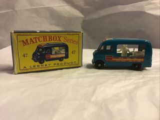 Lesney Matchbox 47 Commer Lyons Maid Ice Cream Mobile Shop Orig Box