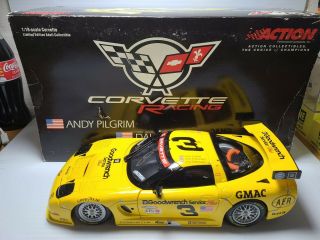 2001 A.  Pilgrim,  Dale Earnhardt Sr/jr 3 Gm Goodwrench Corvette 1:18 Action Mib