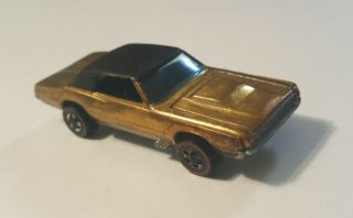 " Flash " 68 Mattel Vintage Hot Wheels Redline Hk " Custom T - Bird " Gold Ht