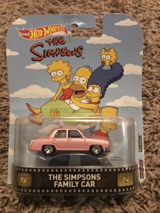 Hot Wheels The Simpsons The Simpsons Family Car Retro Entertainment Diecast