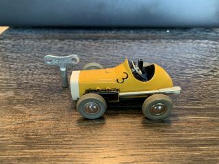 Vintage Schuco 1041 Micro Racer/ Rare Yellow/made In Western Germany