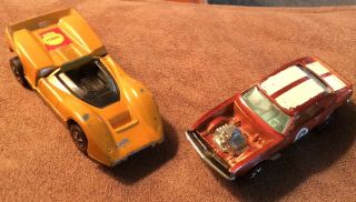 2 Red Line Hot Wheels,  Mclaren And Heavy Chevy
