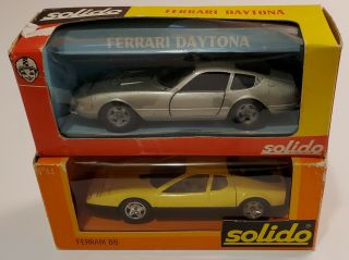 Solido Ferrari Daytona & 512bb 1/43 Scale Diecast