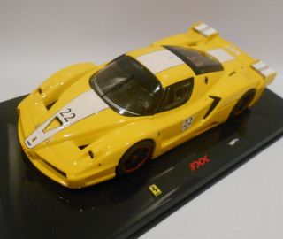 Hot Wheels 1/43 Scale Diecast N5612 Ferrari Fxx No:22 Yellow