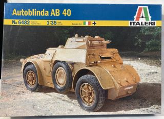Italeri Kit 6482 1/35 Wwii Autoblinda Ab 40 German / Italian Armored Car