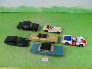 Vintage Corgi Toys Diecast Carrera 6 & Other Models / Dinky Cadillac X2 Etc 1032