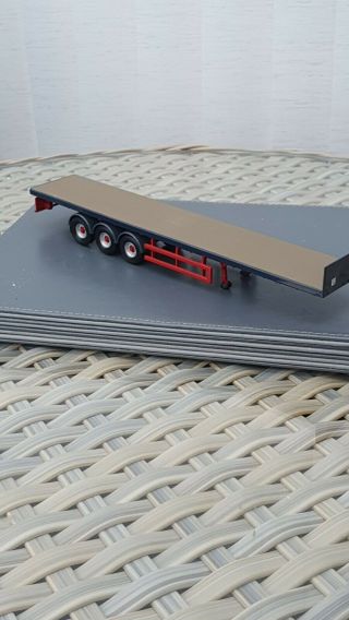 Corgi Model Trucks 1:50 Scale,  Blue Flatbed Trailer