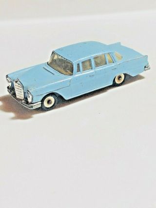 1961 Vintage Dinky Toys No 186 Mercedes Benz 220se Heckflosse Blue
