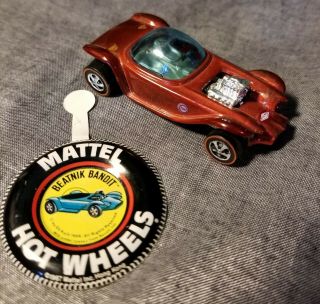 Hot Wheels Redline Beatnik Bandit Ed Roth Edition Metalic Copper With Badge