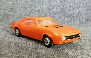 Vintage Processed Plastics Toy 1967 - 68 Camaro 9 " Long Orange