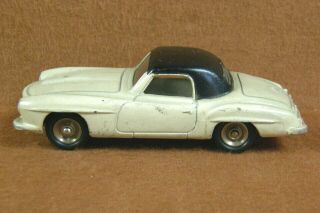 French Dinky Toys No 24h Mercedes Benz 190sl Car In White & Black