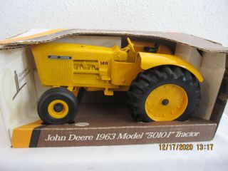 Vintage Ertl John Deere 1963 Model 50101 Toy Tractor Yellow 1/16 Scale