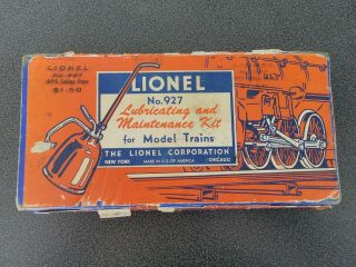 Antique Lionel No.  927 Lubricating And Maintenance Kit