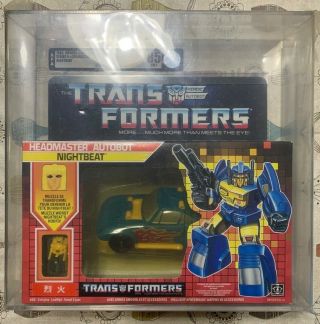Hasbro Transformers Vintage Generation One G1 Headmaster Nightbeat Misb Afa 85