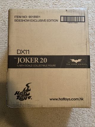Hot Toys Dx11 The Dark Knight Joker 2.  0 Sideshow Exclusive Mib
