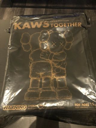 Kaws X Medicom Toy Together Open Edition Brown 2018 Vinyl Collectible