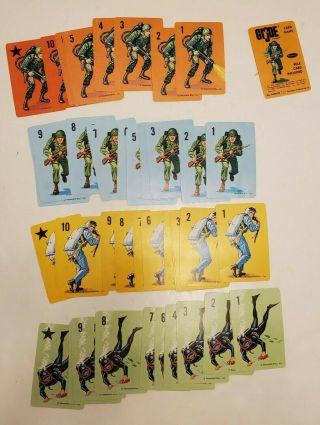 1965 Gijoe G I Joe Complete 45 Card Game Whitman Publish Hassenfeld Bros Vg