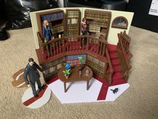 Buffy The Vampire Slayer Library Playset - - Diamond Dst W/ Figures,  Accessories
