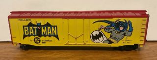Vintage Tyco Train Batman Box Car 1977 Ho Scale Dc Comics