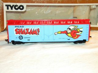 Vintage 1977 Tyco Trains - Shazam Box Car - Dc Comics - Ho Scale