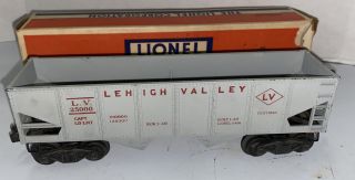 Lionel 6456 - 25 Vintage O Gray Lehigh Valley Hopper Car