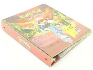 1998 Pokemon Three Ring Binder Folder Holder - Nintendo Official - Empty