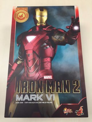 Hot Toys Mms 339 Iron Man 2 Mark Vi Vi 6 Tony Stark 12 Inch Action Figure